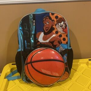 Space Jam 2 Backpack 16" Turn It Up New Legacy with Removable Lunch Bag